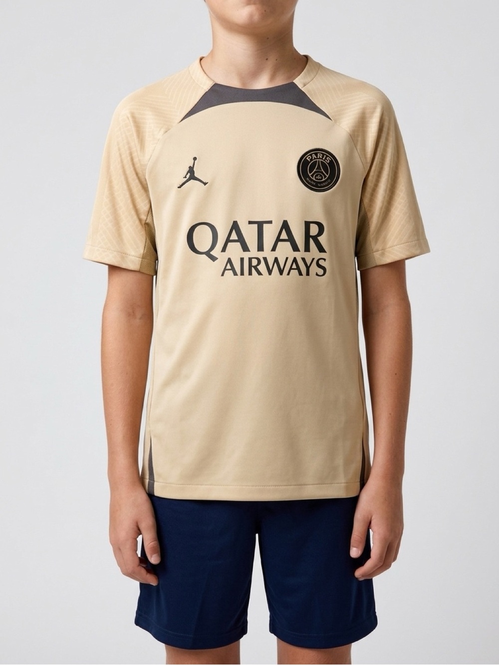 Nike Kids PSG Gold Training Jersey with Black Accents